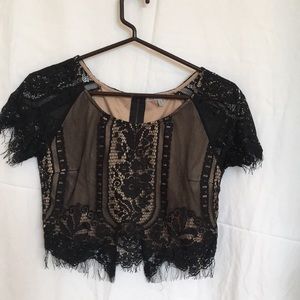 Charlotte Russe Lace Crop top